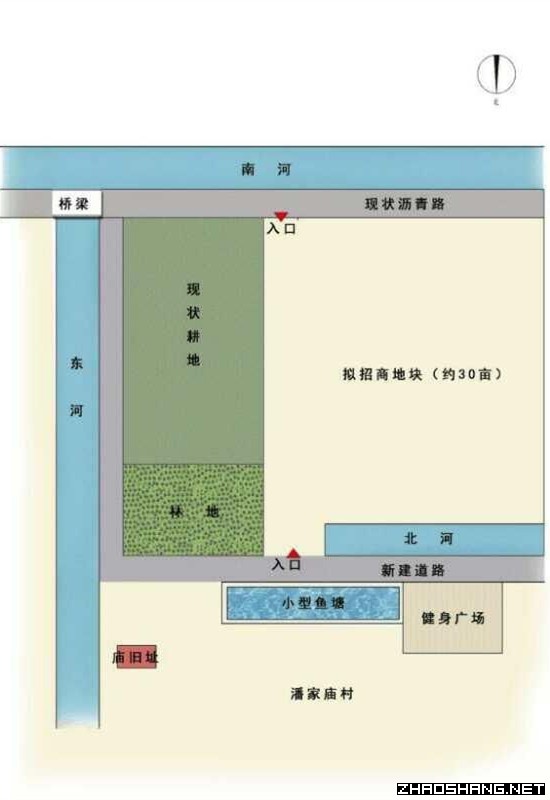 商河县张坊镇潘家庙村村南30亩土地待租